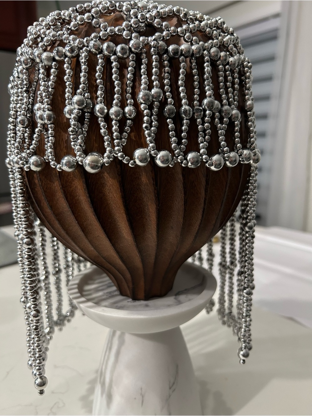 Headpiece Cleopatra Egypt Goddess Silver Chain Hair Piece for Custom or Party